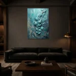 Premium Wall Art Dikey Html Edition – SEEWALL2606113 shown in a warm modern interior