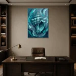 Premium Wall Art Dikey Html Edition – SEEWALL2606114 displayed in a contemporary gallery-inspired room