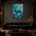 Premium Wall Art Dikey Html Edition – SEEWALL2606114 shown in a warm modern interior