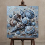 Premium Wall Art Kare Html Edition – SEEWALL2606115 displayed on a studio easel