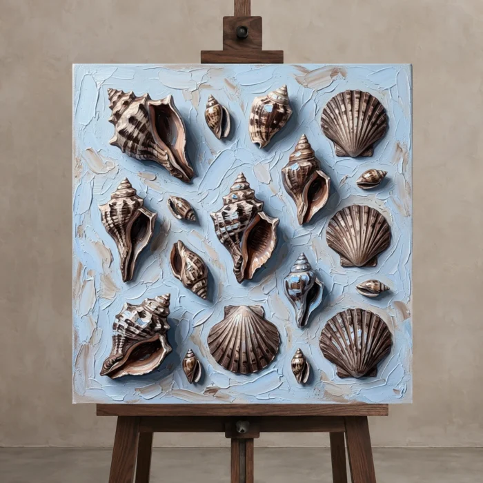 Premium Wall Art Kare Html Edition – SEEWALL2606116 displayed on a studio easel