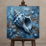 Premium Wall Art Kare Html Edition – SEEWALL2606117 displayed on a studio easel