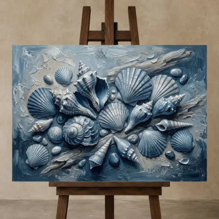 Premium Wall Art Yatay Html Edition – SEEWALL2606118 displayed on a studio easel