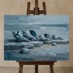 Premium Wall Art Yatay Html Edition – SEEWALL2606119 displayed on a studio easel