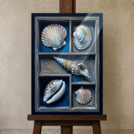 Premium Wall Art Dikey Html Edition – SEEWALL2606122 displayed on a studio easel