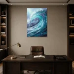 Premium Wall Art Dikey Html Edition – SEEWALL2606130 displayed in a contemporary gallery-inspired room