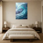 Premium Wall Art Dikey Html Edition – SEEWALL2606130 showcased in an elegant minimalist interior
