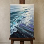 Premium Wall Art Dikey Html Edition – SEEWALL2606132 displayed on a studio easel