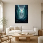 Premium Wall Art Dikey Html Edition – SEEWALL2606141 styled in a refined neutral interior