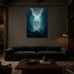 Premium Wall Art Dikey Html Edition – SEEWALL2606141 shown in a warm modern interior