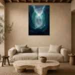 Premium Wall Art Dikey Html Edition – SEEWALL2606141 presented in a sophisticated home setting