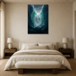 Premium Wall Art Dikey Html Edition – SEEWALL2606141 showcased in an elegant minimalist interior