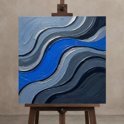 Premium Wall Art Kare Html Edition – SEEWALL2606142 displayed on a studio easel