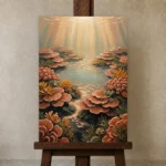 Premium Wall Art Dikey Html Edition – UNDERWATER2806015 displayed on a studio easel