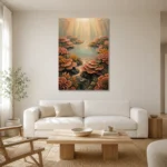 Premium Wall Art Dikey Html Edition – UNDERWATER2806015 styled in a refined neutral interior
