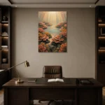 Premium Wall Art Dikey Html Edition – UNDERWATER2806015 displayed in a contemporary gallery-inspired room