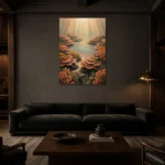 Premium Wall Art Dikey Html Edition – UNDERWATER2806015 shown in a warm modern interior