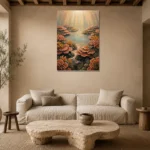 Premium Wall Art Dikey Html Edition – UNDERWATER2806015 presented in a sophisticated home setting