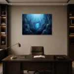 Premium Wall Art Yatay Html Edition – UNDERWATER2806019 displayed in a contemporary gallery-inspired room