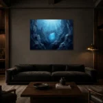 Premium Wall Art Yatay Html Edition – UNDERWATER2806019 shown in a warm modern interior