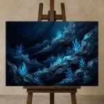 Premium Wall Art Yatay Html Edition – UNDERWATER2806021 displayed on a studio easel