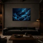 Premium Wall Art Yatay Html Edition – UNDERWATER2806021 shown in a warm modern interior