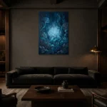 Premium Wall Art Dikey Html Edition – UNDERWATER2806023 shown in a warm modern interior