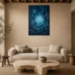 Premium Wall Art Dikey Html Edition – UNDERWATER2806023 presented in a sophisticated home setting