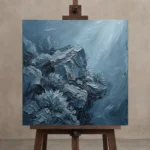Premium Wall Art Kare Html Edition – UNDERWATER2806027 displayed on a studio easel