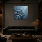 Premium Wall Art Kare Html Edition – UNDERWATER2806027 shown in a warm modern interior