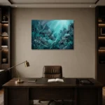 Premium Wall Art Yatay Html Edition – UNDERWATER2806030 displayed in a contemporary gallery-inspired room