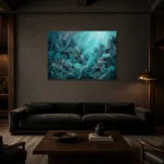 Premium Wall Art Yatay Html Edition – UNDERWATER2806030 shown in a warm modern interior