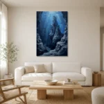 Premium Wall Art Dikey Html Edition – UNDERWATER2806031 styled in a refined neutral interior