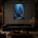 Premium Wall Art Dikey Html Edition – UNDERWATER2806031 shown in a warm modern interior