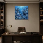 Premium Wall Art Kare Html Edition – UNDERWATER2806036 displayed in a contemporary gallery-inspired room