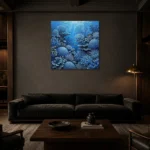 Premium Wall Art Kare Html Edition – UNDERWATER2806036 shown in a warm modern interior