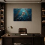 Premium Wall Art Yatay Html Edition – UNDERWATER2806038 displayed in a contemporary gallery-inspired room
