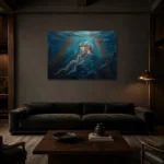 Premium Wall Art Yatay Html Edition – UNDERWATER2806038 shown in a warm modern interior