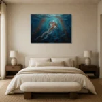 Premium Wall Art Yatay Html Edition – UNDERWATER2806038 showcased in an elegant minimalist interior