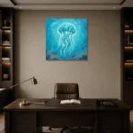 Premium Wall Art Kare Html Edition – UNDERWATER2806043 displayed in a contemporary gallery-inspired room
