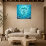 Premium Wall Art Kare Html Edition – UNDERWATER2806043 presented in a sophisticated home setting