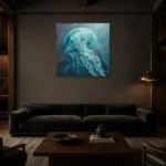 Premium Wall Art Kare Html Edition – UNDERWATER2806045 shown in a warm modern interior