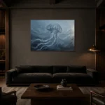 Premium Wall Art Yatay Html Edition – UNDERWATER2806047 shown in a warm modern interior