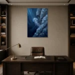 Premium Wall Art Dikey Html Edition – UNDERWATER2806051 displayed in a contemporary gallery-inspired room