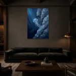 Premium Wall Art Dikey Html Edition – UNDERWATER2806051 shown in a warm modern interior