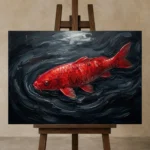 Premium Wall Art Yatay Html Edition – UNDERWATER2806055 displayed on a studio easel