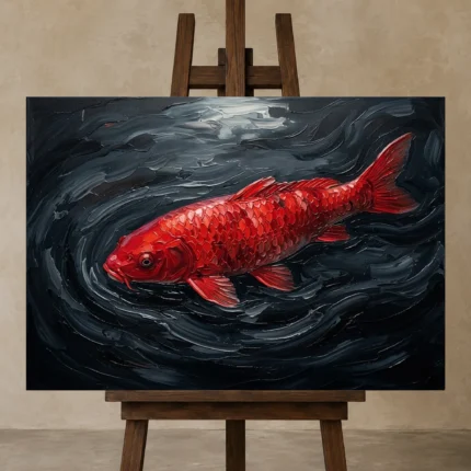 Premium Wall Art Yatay Html Edition – UNDERWATER2806055 displayed on a studio easel