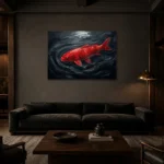Premium Wall Art Yatay Html Edition – UNDERWATER2806055 shown in a warm modern interior