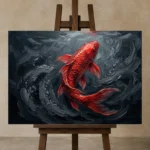 Premium Wall Art Yatay Html Edition – UNDERWATER2806057 displayed on a studio easel