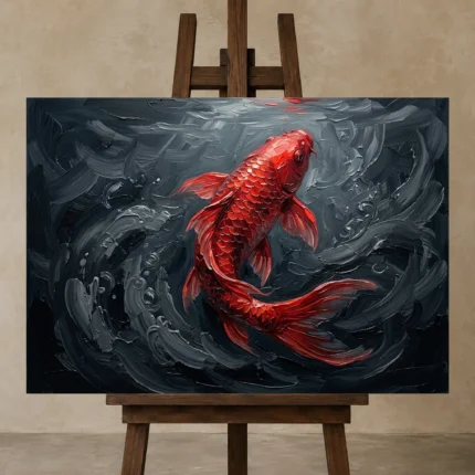 Premium Wall Art Yatay Html Edition – UNDERWATER2806057 displayed on a studio easel